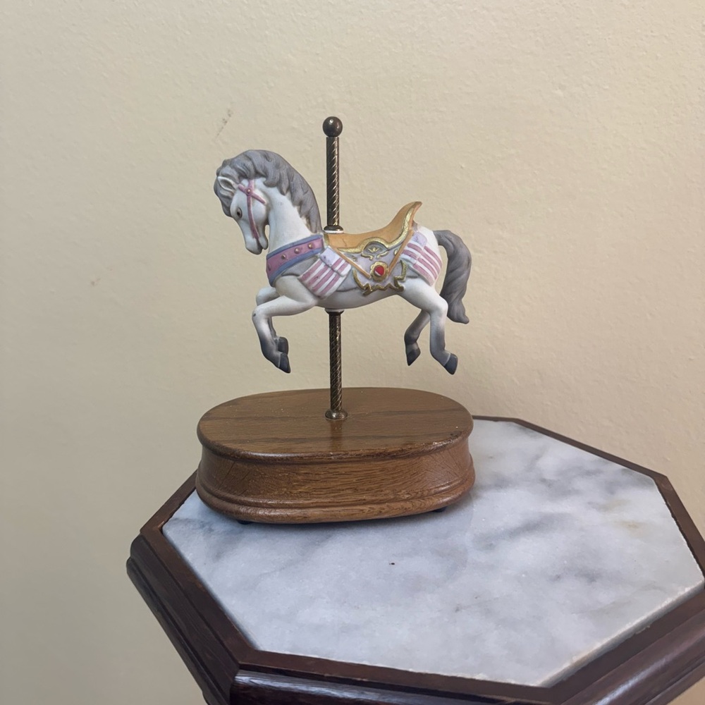 Vintage Carousel Horse Figurine